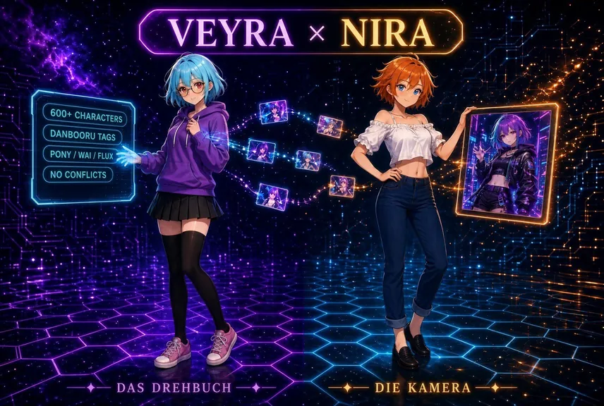 Veyra und Nira: Veyra schreibt das Drehbuch, Nira ist die Kamera